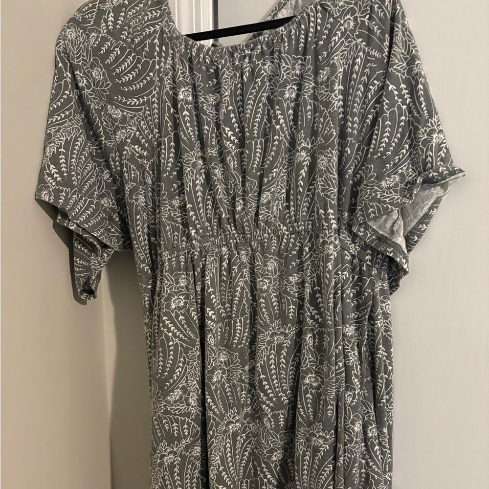 PACT Luxe Jersey Flutter Sleeve Dress size XXXL